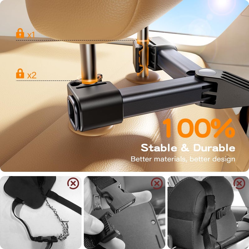 TAZENI Baby Car Mirror for Baby Hook Clip Design Shake Baby Mirror for Car Seat Mirror Rear Facing Never Shake Easy Install Back Seat Mirror for Baby Crystal Clear View ShatterProof Crash Tested - Image 3